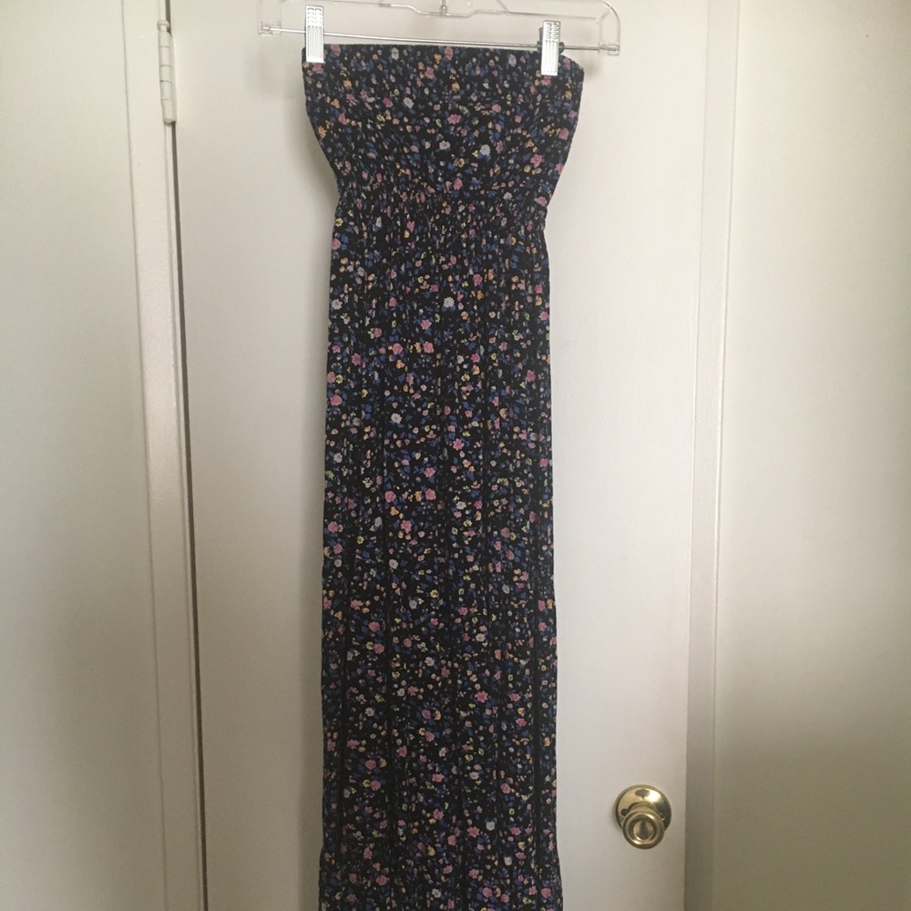 Floor Length Floral Tube Dress